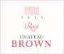 Chateau Brown Rose 2015 Front Label