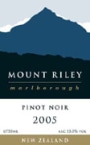 Mount Riley Pinot Noir 2005 Front Label