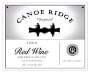 Canoe Ridge Red Table 2004 Front Label