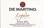 De Martino Legado Syrah 2004 Front Label