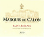 Chateau Calon-Segur Le Marquis de Calon-Segur 2010 Front Label