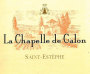 Chateau Calon-Segur La Chapelle de Calon 2012 Front Label