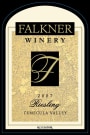 Falkner Winery Riesling 2007 Front Label