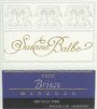 Susana Balbo Signature Brioso Red Blend 2000 Front Label