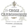 Chateau Carbonnieux La Croix de Carbonnieux Blanc 2012 Front Label