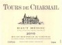 Chateau Charmail Tours de Charmail 2010 Front Label