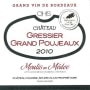 Chateau Chasse Spleen Gressier Grand Poujeaux 2010 Front Label
