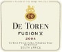 De Toren Fusion V 2004 Front Label