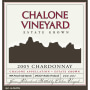 Chalone Estate Chardonnay 2005 Front Label