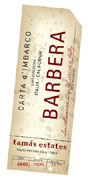 Tamas Estates Barbera 2003 Front Label