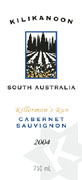 Kilikanoon Killerman's Run Cabernet Sauvignon 2004 Front Label