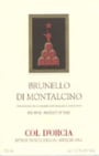 Col d'Orcia Brunello di Montalcino 2001 Front Label