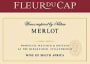 Fleur du Cap Merlot 2004 Front Label