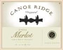 Canoe Ridge Merlot 2004 Front Label
