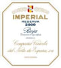 CVNE Imperial Reserva Rioja 2000 Front Label