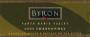 Byron Chardonnay 2004 Front Label