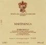 Marchesi di Gresy Barbaresco Martinenga 2003 Front Label