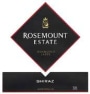 Rosemount Diamond Shiraz 2005 Front Label