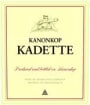 Kanonkop Kadette Cape Blend 2004 Front Label