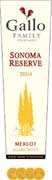 Gallo of Sonoma Merlot 2004 Front Label