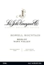 La Jota Howell Mountain Merlot 2008 Front Label