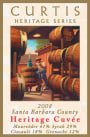 Curtis Heritage Cuvee 2008 Front Label