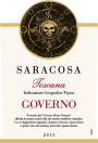 Saracosa Toscana Governo 2015 Front Label
