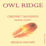 Owl Ridge Wines Bridgen Vineyard Cabernet Sauvignon 2003  Front Label
