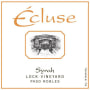 Ecluse Wines Lock Vineyard Syrah 2014 Front Label