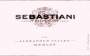 Sebastiani Alexander Valley Merlot 2001  Front Label