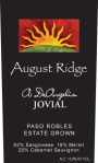 August Ridge A DeAngelis Jovial 2012 Front Label