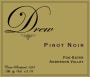 Drew Fog-Eater Pinot Noir 2008  Front Label