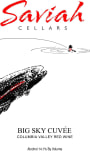 Saviah Big Sky Cuvee 2006 Front Label