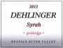 Dehlinger Goldridge Syrah 2013  Front Label