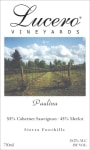 Lucero Vineyards Paulina 2008 Front Label