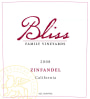 Bliss Zinfandel 2008 Front Label