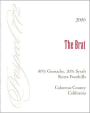 Prospect 772 The Brat Grenache Syrah 2006  Front Label