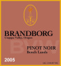 Brandborg Cellars Bench Lands Pinot Noir 2005 Front Label