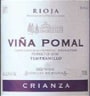 Bodegas Bilbainas Vina Pomal Crianza 2003 Front Label