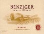 Benziger Merlot 2003 Front Label
