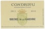 Chateau de La Gardine Brunel de la Gardine Condrieu 2011 Front Label