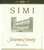 Simi Sonoma County Zinfandel 2005 Front Label