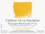 Chateau de la Maltroye Chassagne Montrachet Premier Cru Grandes Ruchottes 2014 Front Label