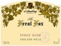 d'Arenberg The Feral Fox Pinot Noir 2005 Front Label
