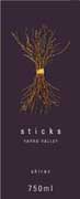 Sticks Shiraz 2004 Front Label