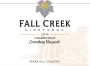 Fall Creek Vineyards Certenberg Vineyards Chardonnay 2014 Front Label