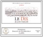 Los Vascos Le Dix 2002 Front Label