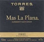 Familia Torres Mas La Plana Cabernet Sauvignon 2003 Front Label