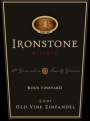 Ironstone Rous Vineyard Old Vine Reserve Zinfandel 2012 Front Label