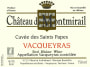 Chateau de Montmirail Cuvee des Saints Papes 2012 Front Label